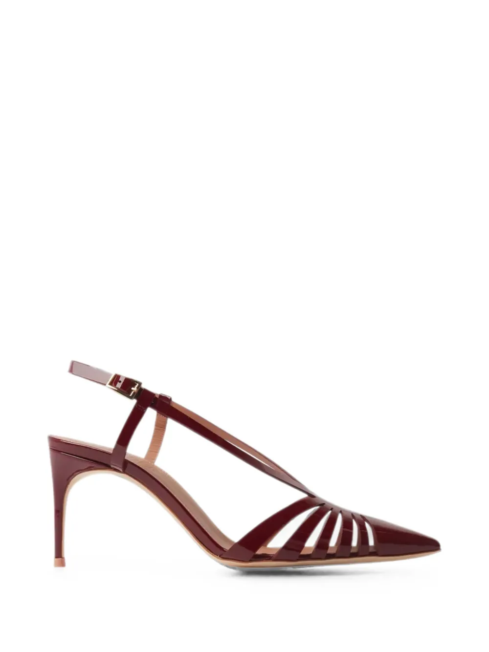 Malone Souliers Janette 70 cage slingback pumps Rood
