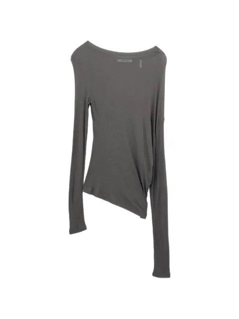 Helmut Lang twisted long-sleeve sheer top