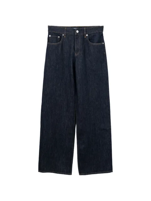 Helmut Lang seam-detail logo-patch jeans