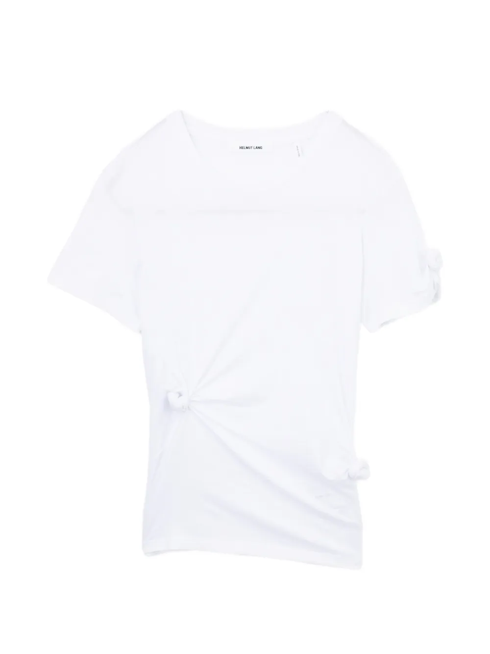 Helmut Lang T-Shirt mit Knoten - Weiß