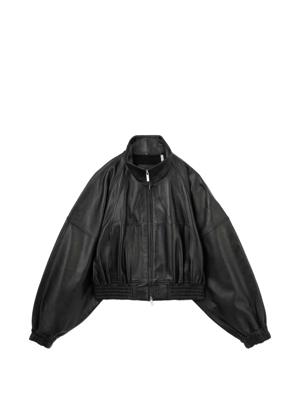 Helmut Lang Bomberjacke aus Leder - Schwarz