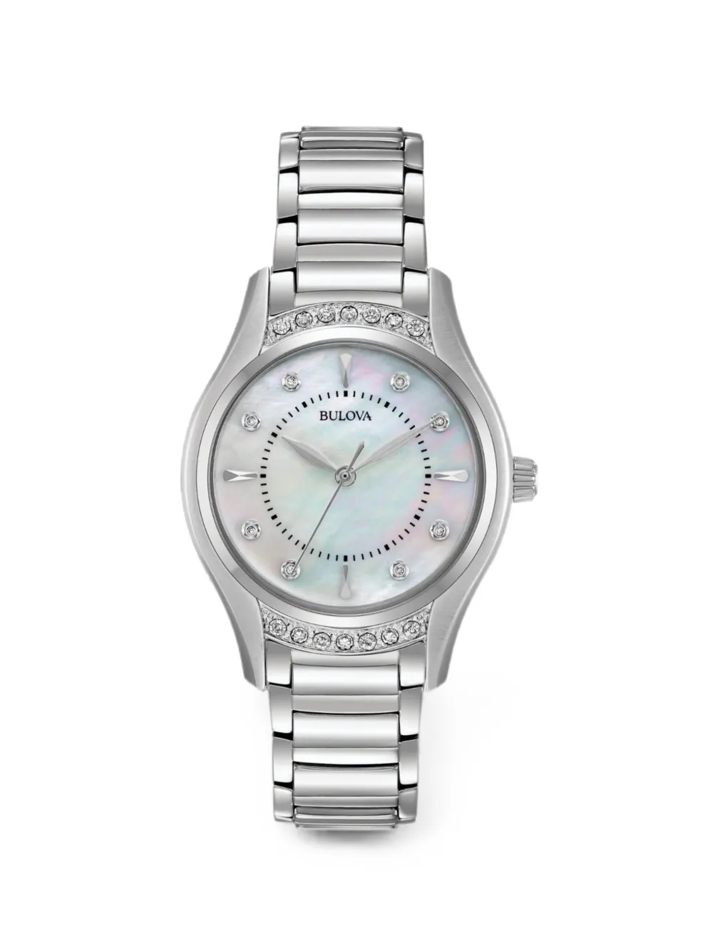 Bulova Crystal-embellished 31mm Watch In Blue