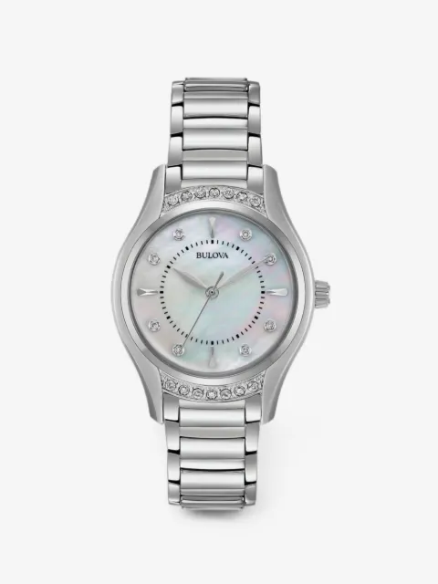 Bulova 31 mm horloge verfraaid met kristallen