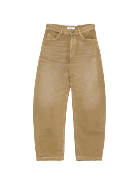 The Attico jeans anchos con detalle de hebilla