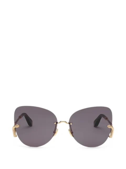 Roberto Cavalli rimless snake-detail sunglasses