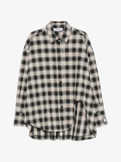 The Attico camisa con dobladillo curvo