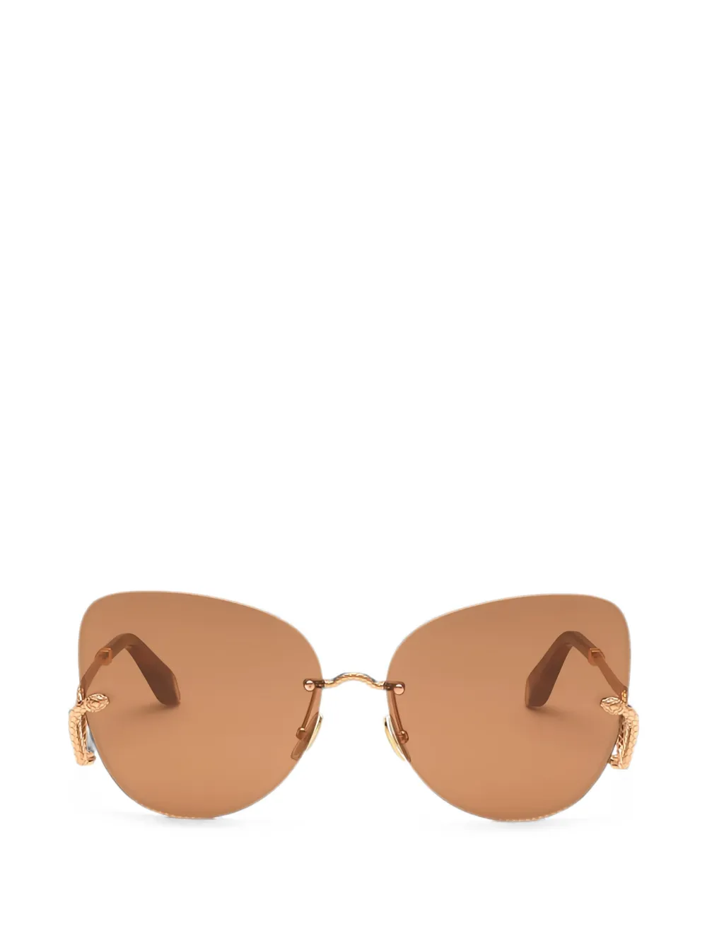 Roberto Cavalli rimless butterfly-frame sunglasses - Oro