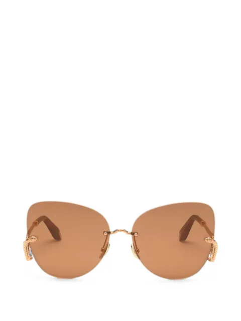 Roberto Cavalli rimless butterfly-frame sunglasses