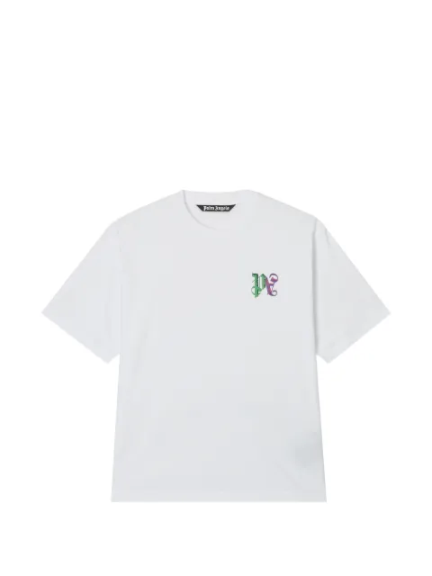 Palm Angels logo-embroidered T-shirt