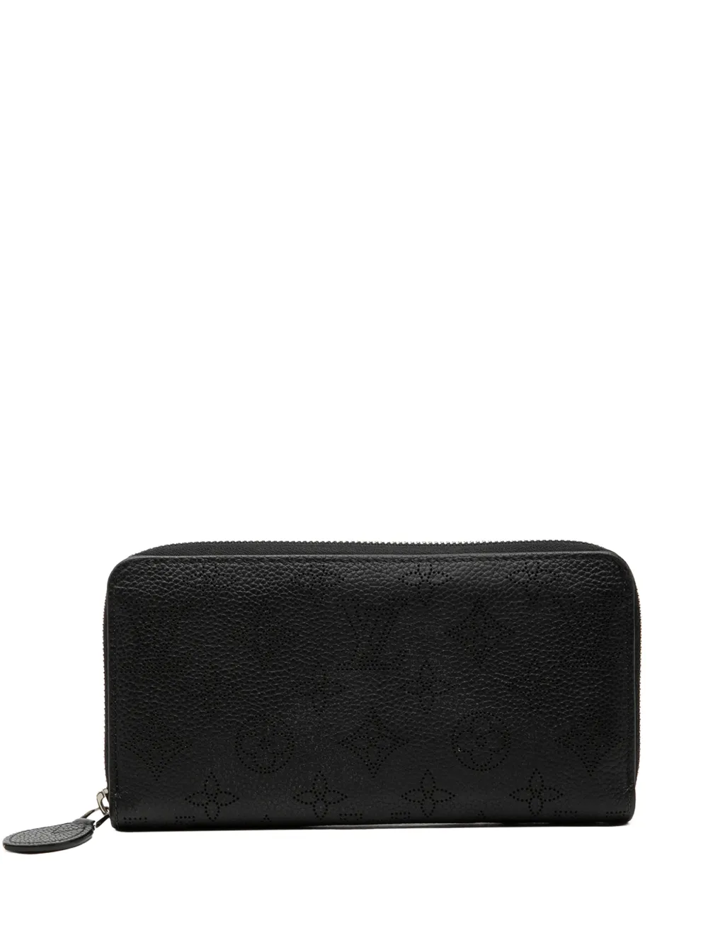 Louis Vuitton Pre-Owned 2010-2026 Monogram Mahina Zippy Portemonnaie - Schwarz