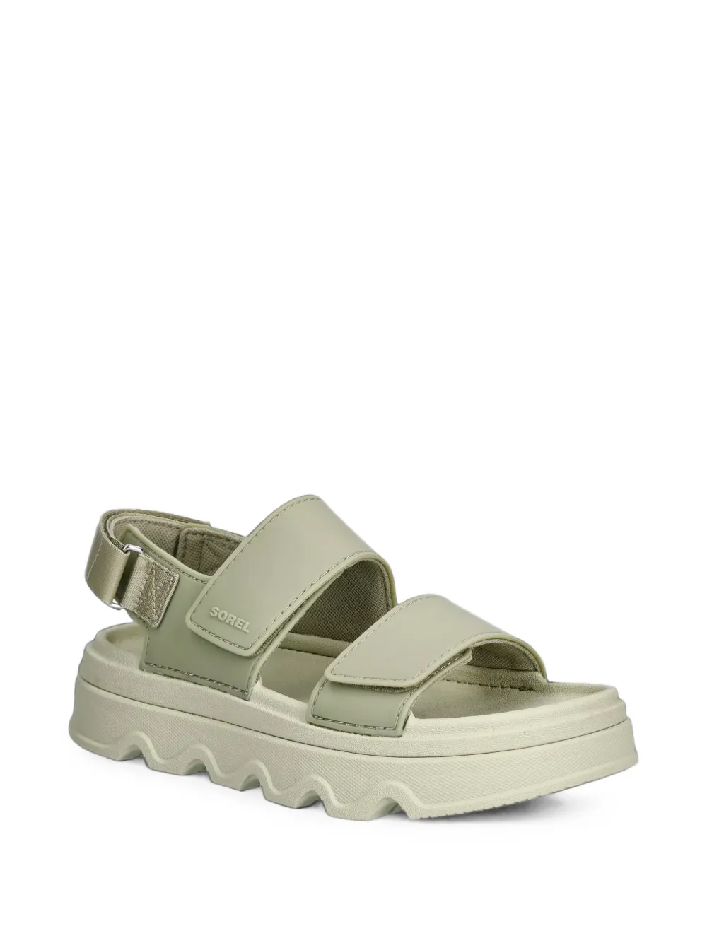 SOREL touch-strap platform sandals Groen