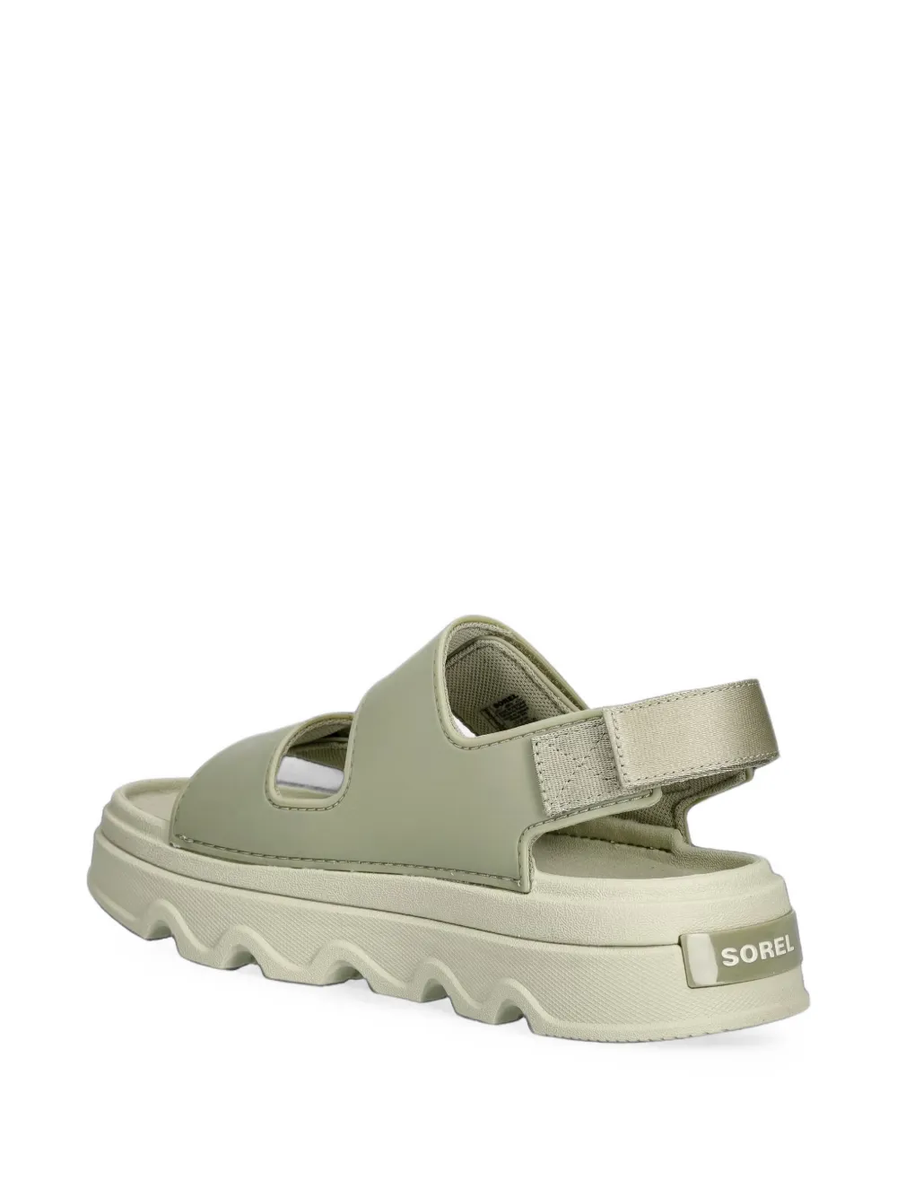 SOREL touch-strap platform sandals Groen