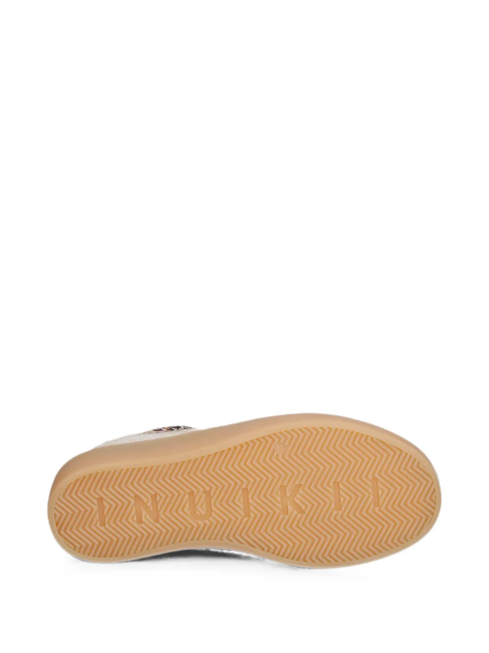 Inuikii Sneakers met luipaard-print en vlakken Beige