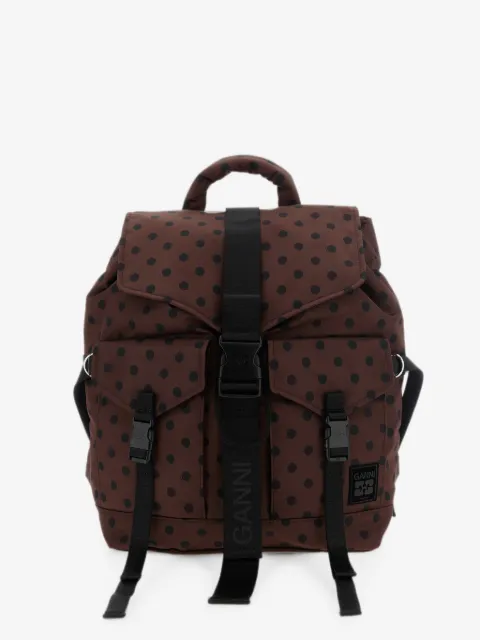 GANNI polka-dot backpack