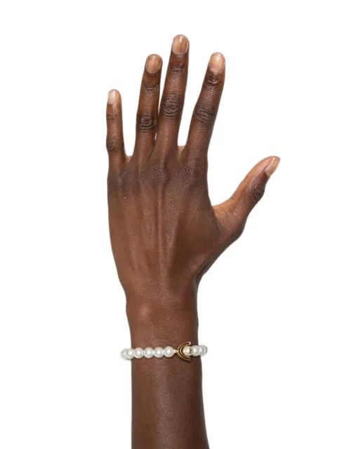 Casablanca Lotus pearl-embellished bracelet