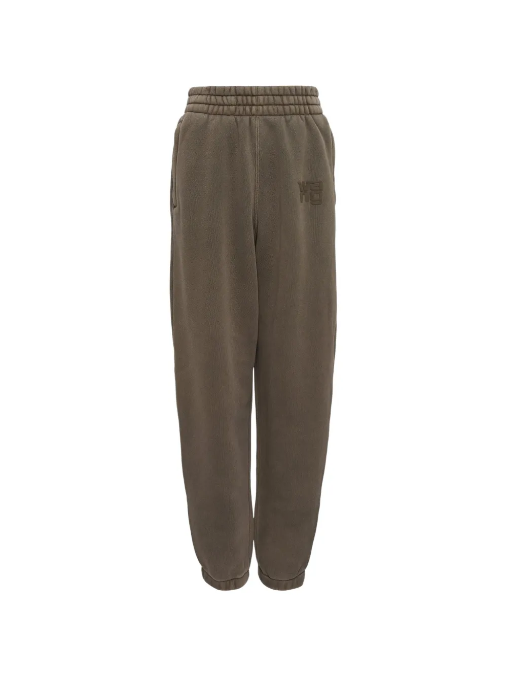 Alexander Wang logo-embroidered track pants - Marrone