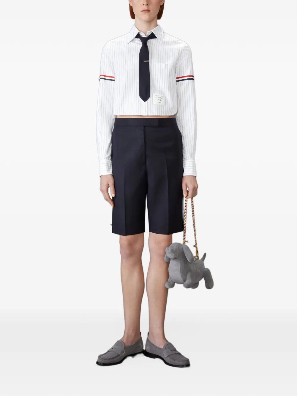 Thom Browne Gestreept shirt Wit