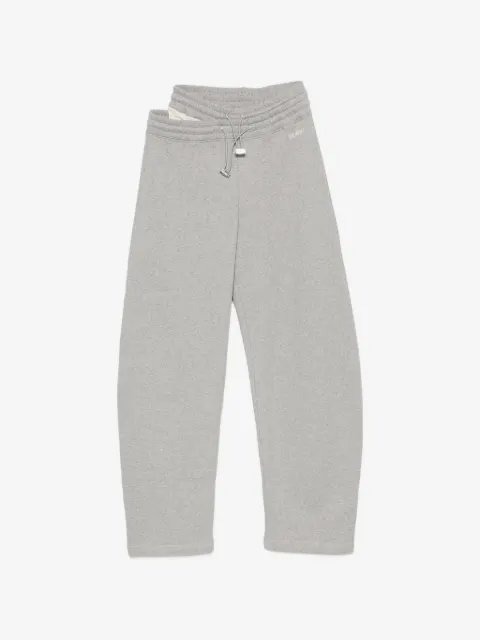 The Attico layered-waistband drawstring track pants