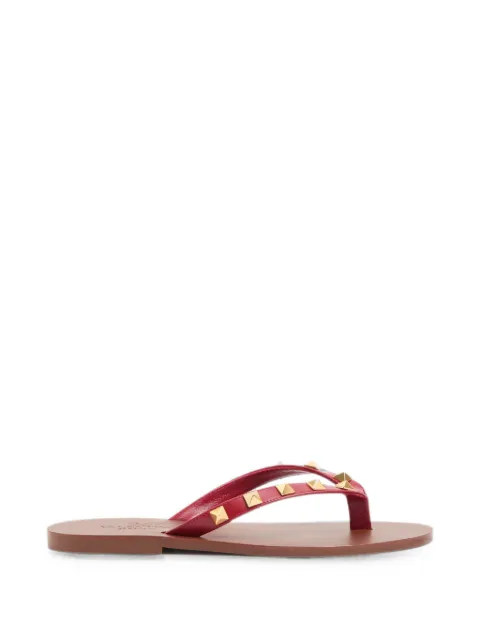 Valentino Garavani Rockstud calfskin thong sandals 05mm