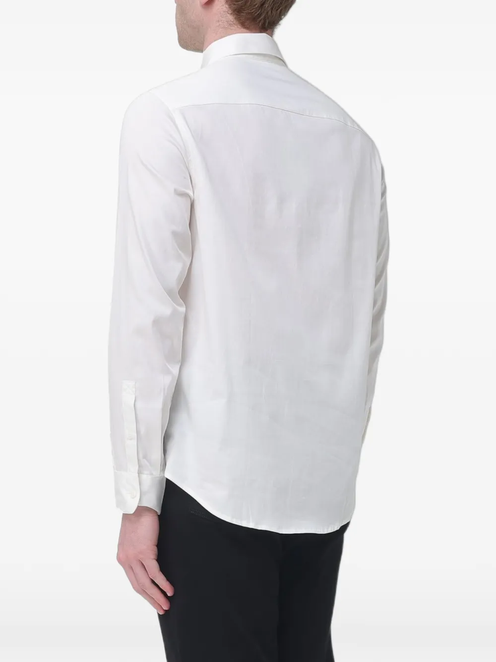 Armani Exchange Overhemd met geborduurd logo Wit