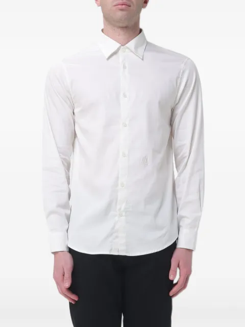 Armani Exchange logo-embroidered shirt
