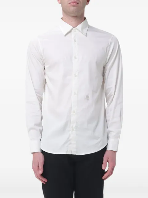 Armani Exchange logo-embroidered shirt