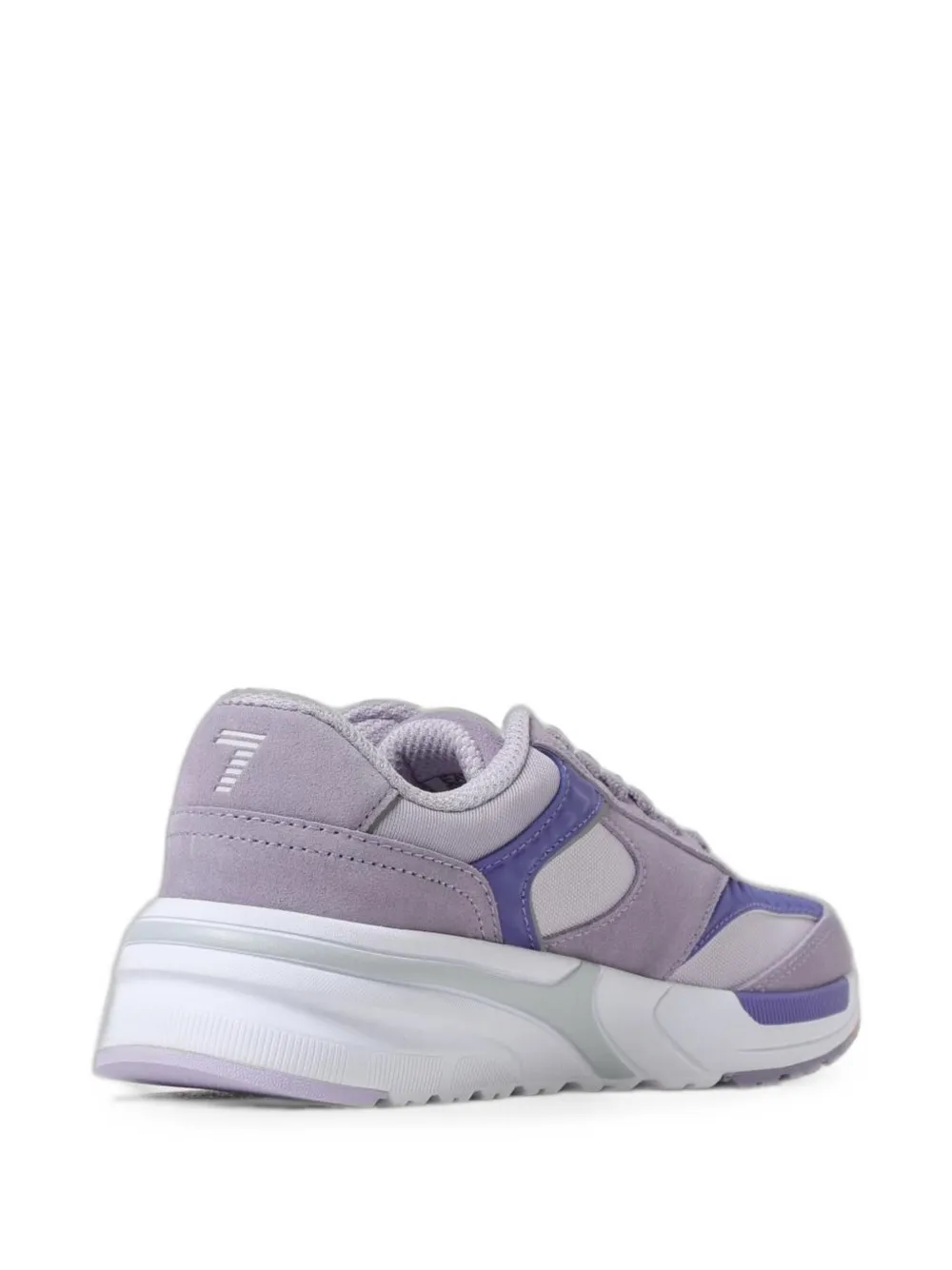 Ea7 Emporio Armani Sneakers met suède vlakken Paars