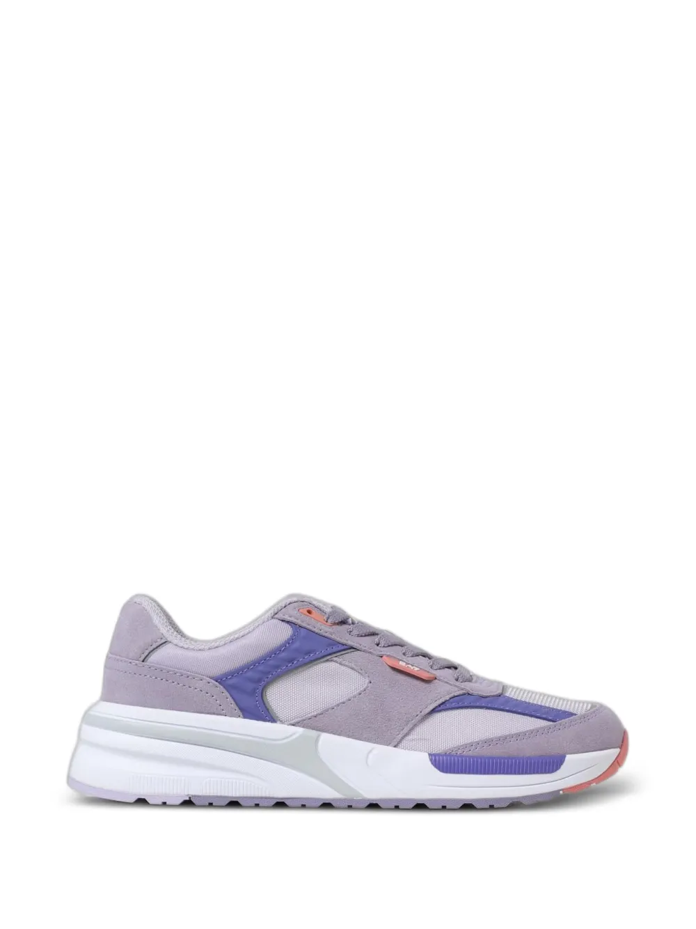 Ea7 Emporio Armani suede-panels lace-up sneakers - Viola