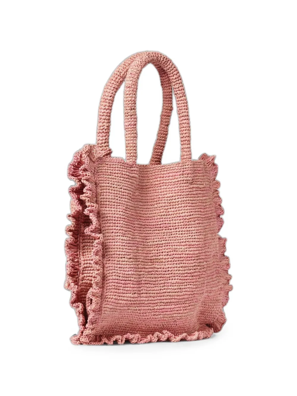 MC2 Saint Barth Medium Volant shopper met borduurwerk Roze