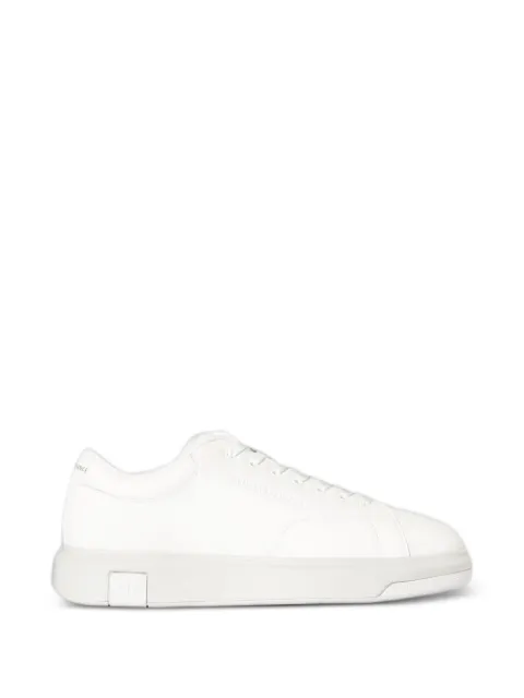 Emporio Armani logo-print leather sneakers