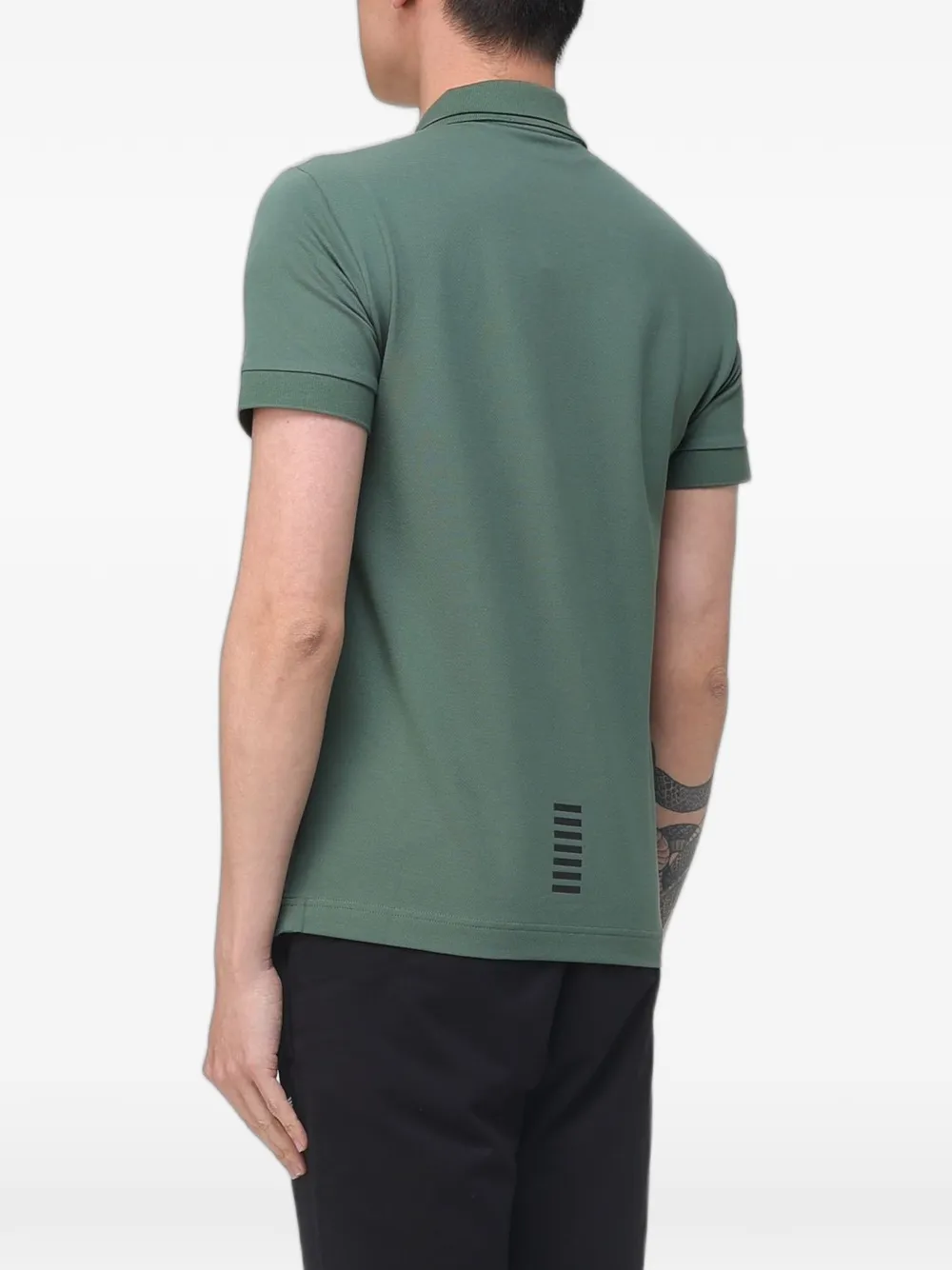 Ea7 Emporio Armani Poloshirt met logoprint Groen