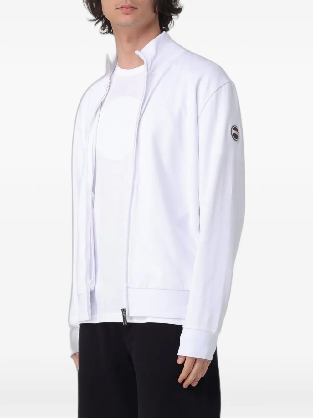 Colmar Hoodie met logopatch Wit