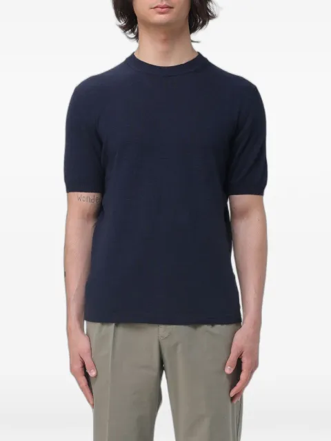 BROOKSFIELD short-sleeve linen sweater