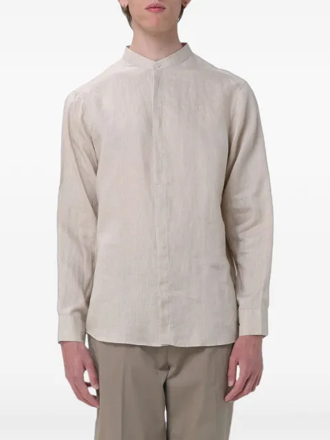 Emporio Armani mandarin-collar long-sleeve shirt