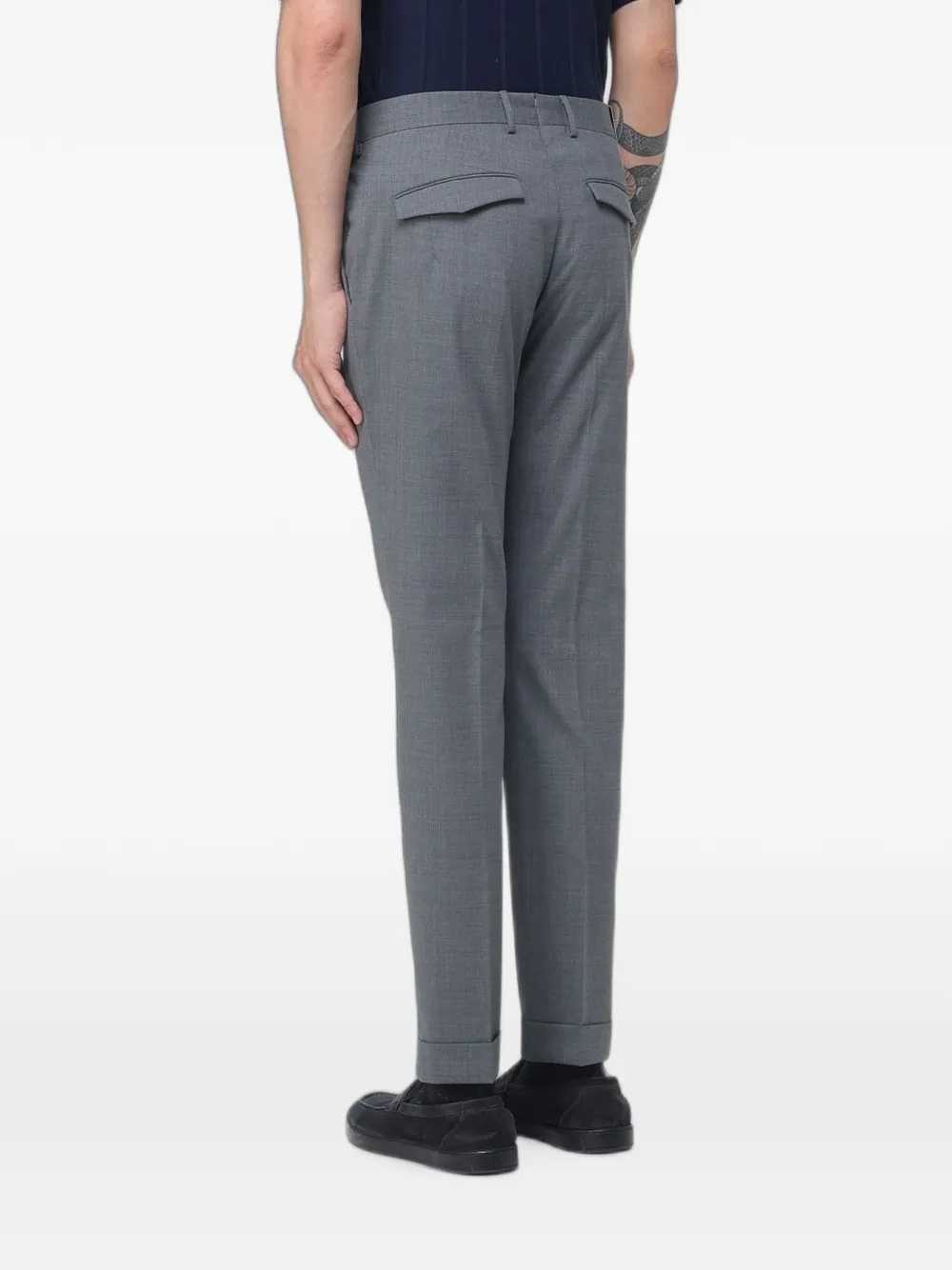 PT Torino Geplooide pantalon Grijs
