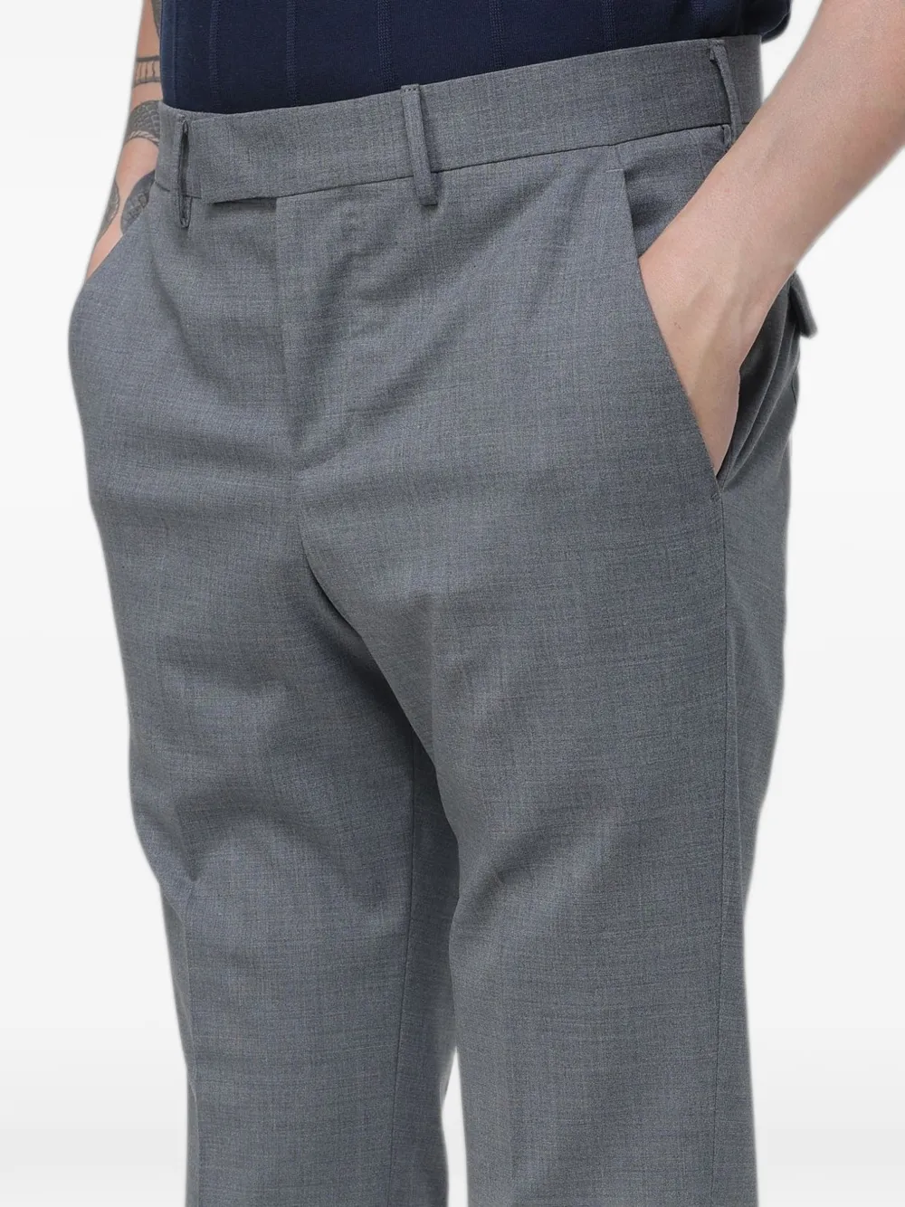 PT Torino Geplooide pantalon Grijs