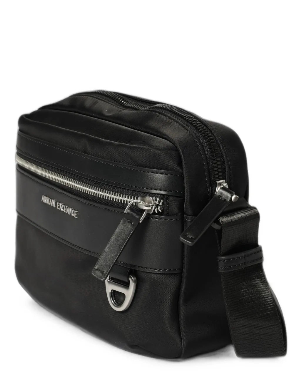 Armani Exchange Schoudertas met logoplakkaat Zwart