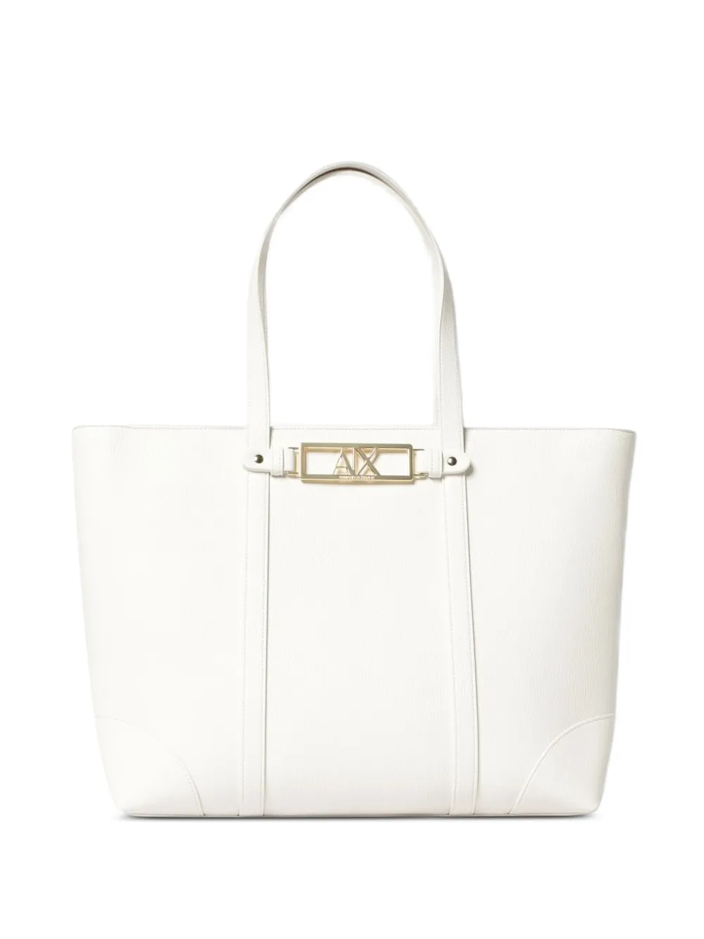 Armani Exchange logo-plaque tote bag - Bianco