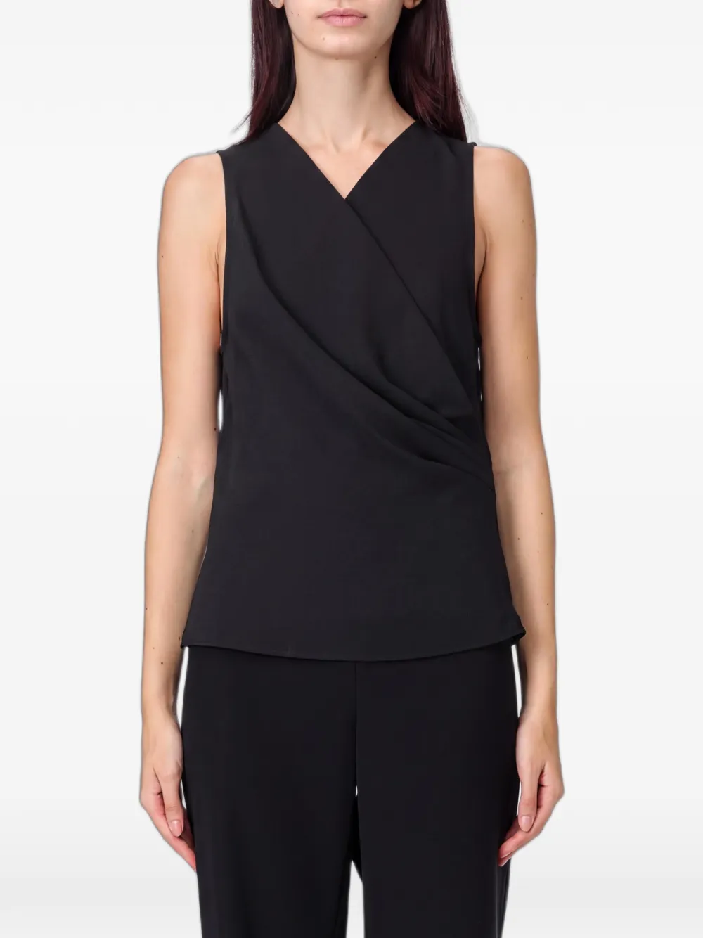 Emporio Armani Top smanicato - Nero