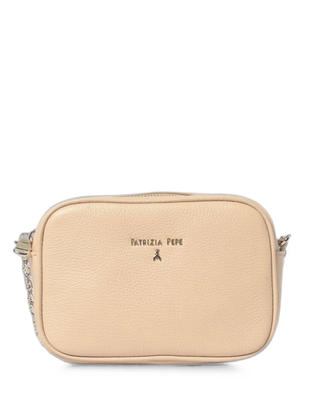 Patrizia Pepe grain-leather shoulder bag - Toni neutri