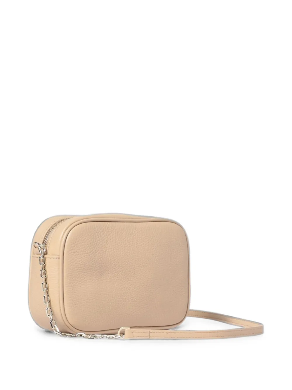 Patrizia Pepe Schoudertas van bewerkt leer Beige