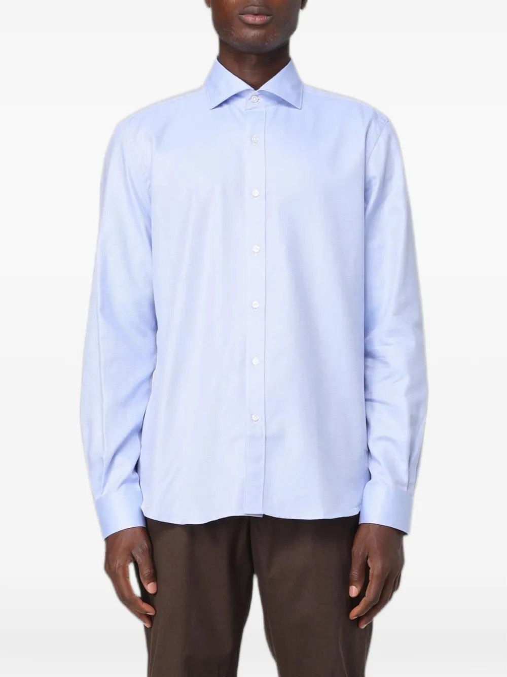 Fay cotton longsleeved shirt - Blu