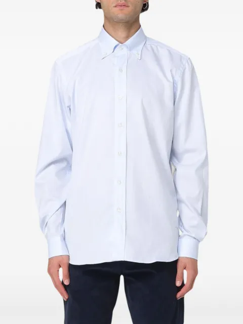 Fay button-down collar long-sleeve shirt