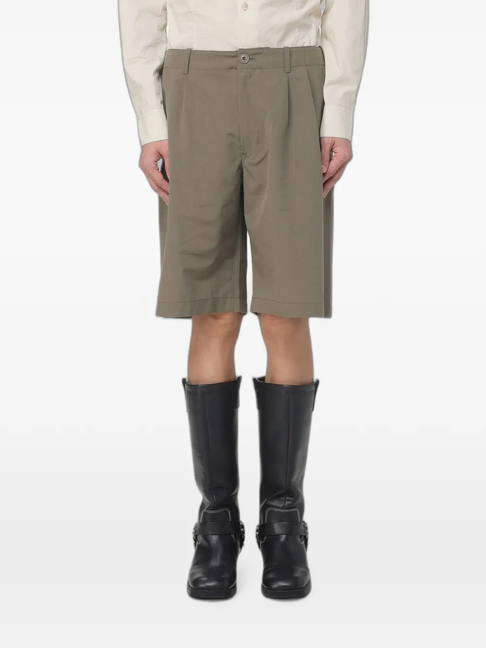 OUR LEGACY Ponte knee-length shorts - Grün