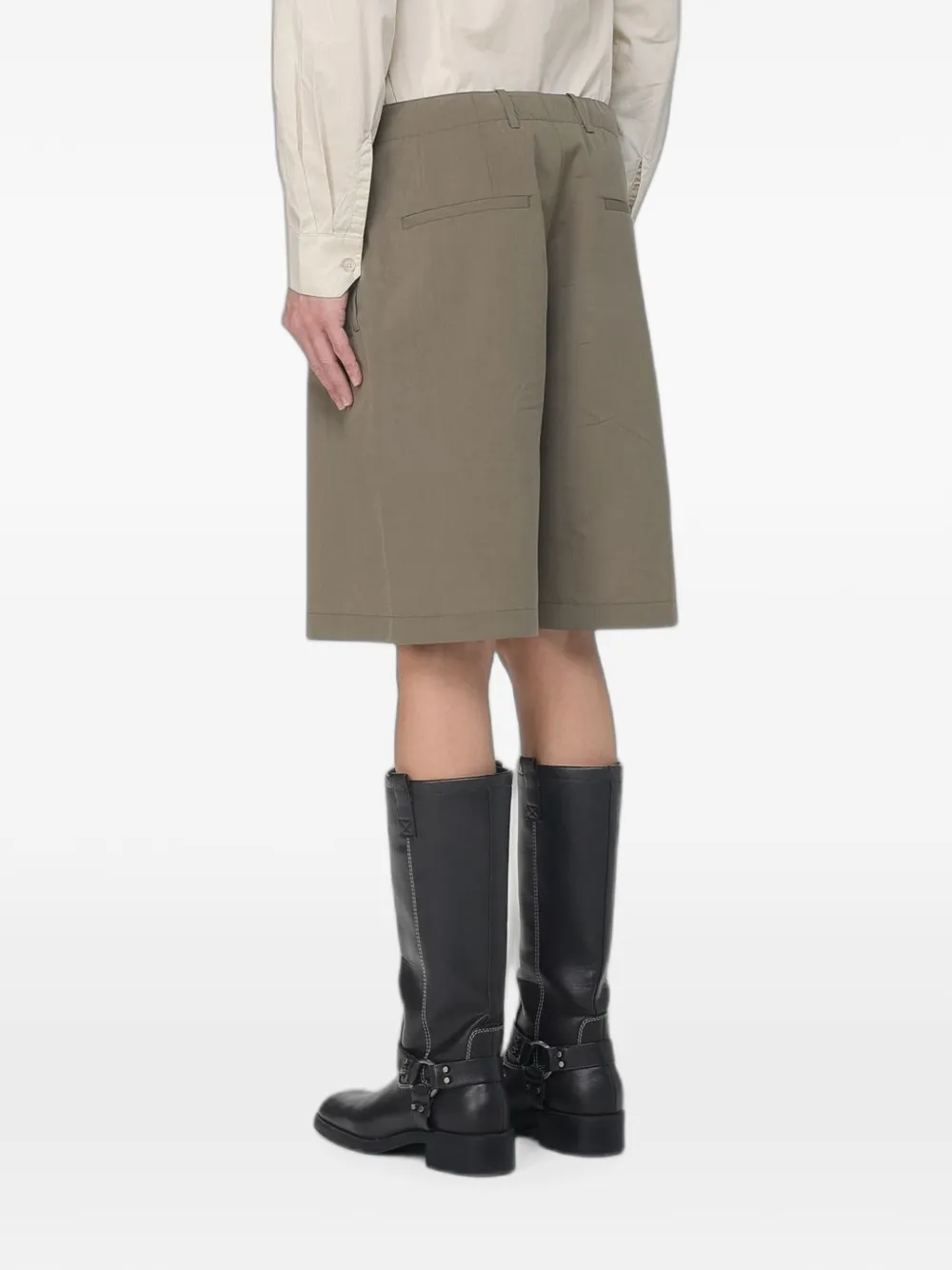 OUR LEGACY Ponte knielange shorts Groen