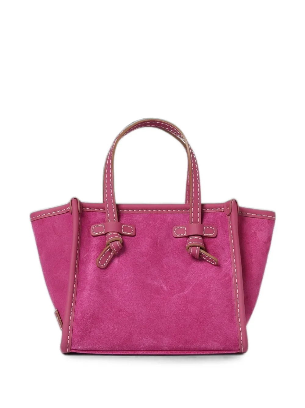 GIANNI CHIARINI small Miss Marcella suede tote bag - Rosa