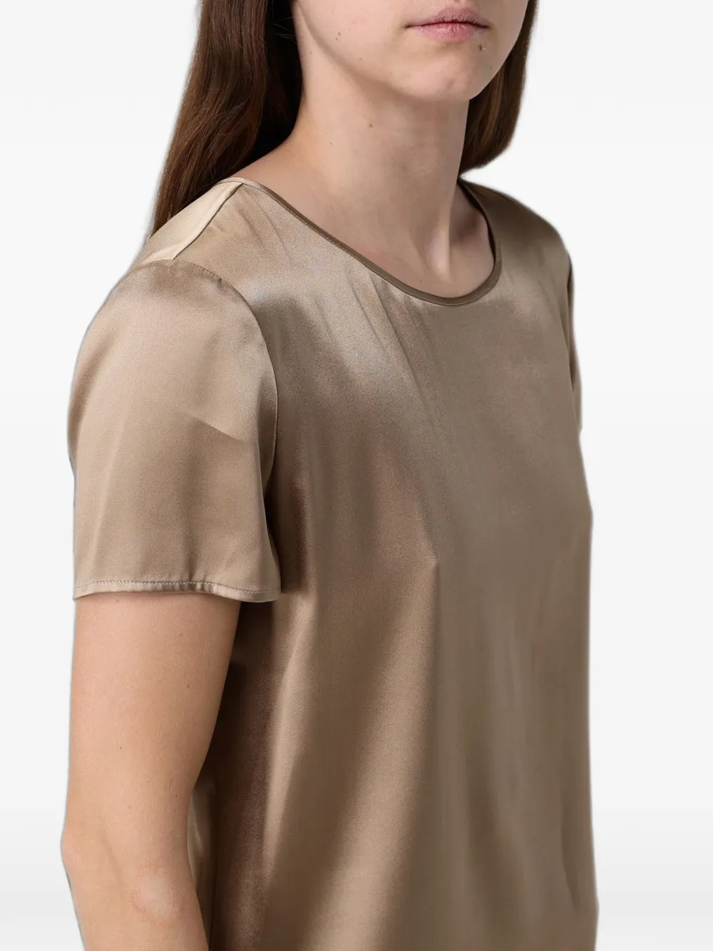 Max Mara Top met korte mouwen Beige
