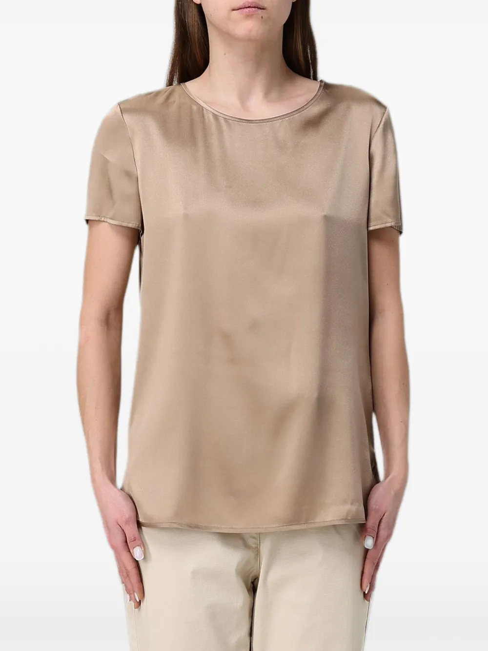 Max Mara short-sleeve top - Toni neutri
