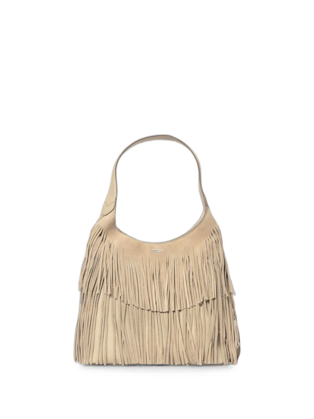 BOSS Lenah fringe-detail shoulder bag - Toni neutri
