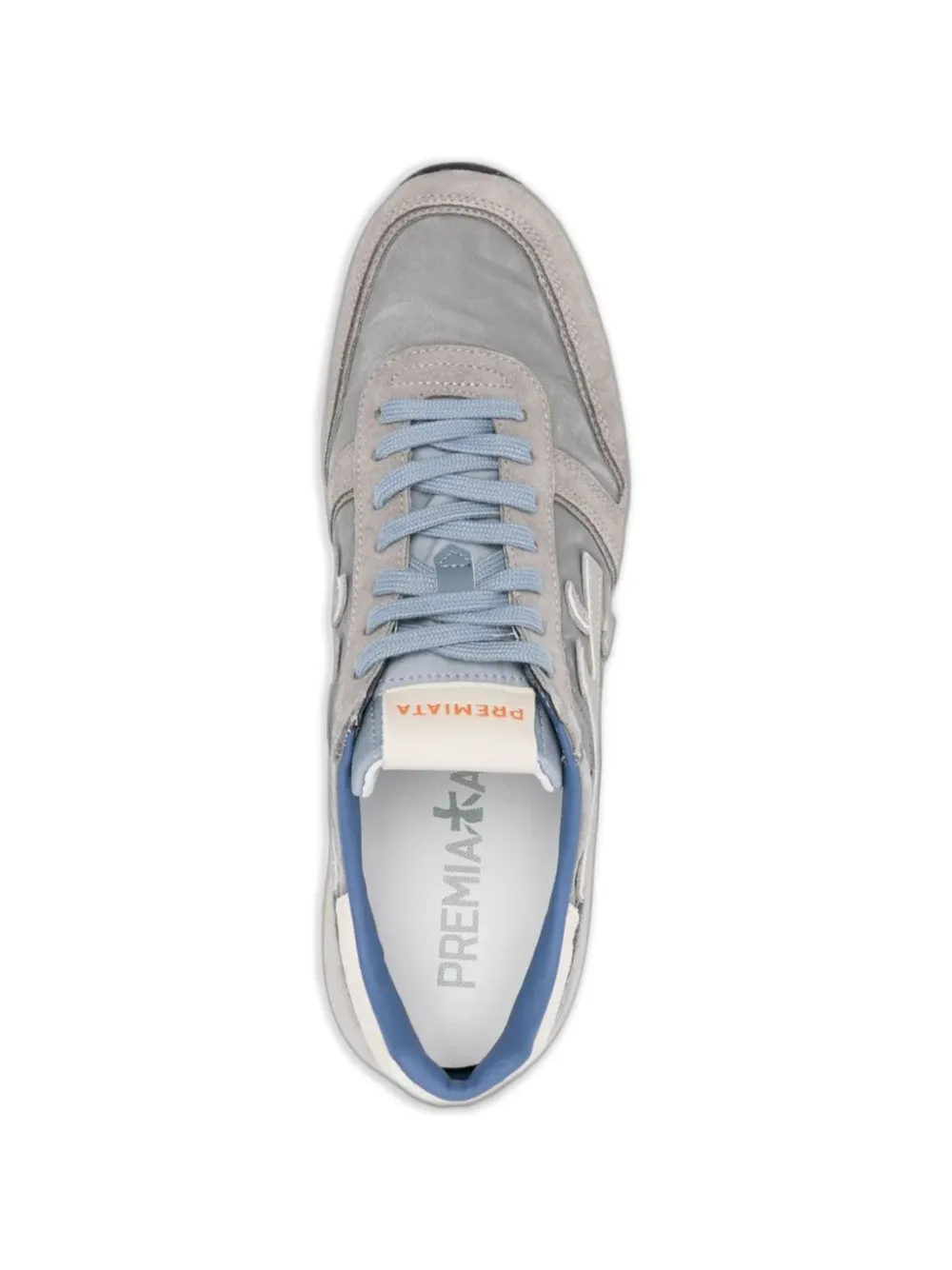 Premiata Mick suede-panelled sneakers Grijs
